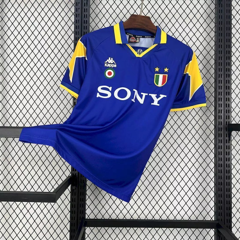 Camisa Juventus Away 1995/96 - Retrô Kappa Masculino - Azul