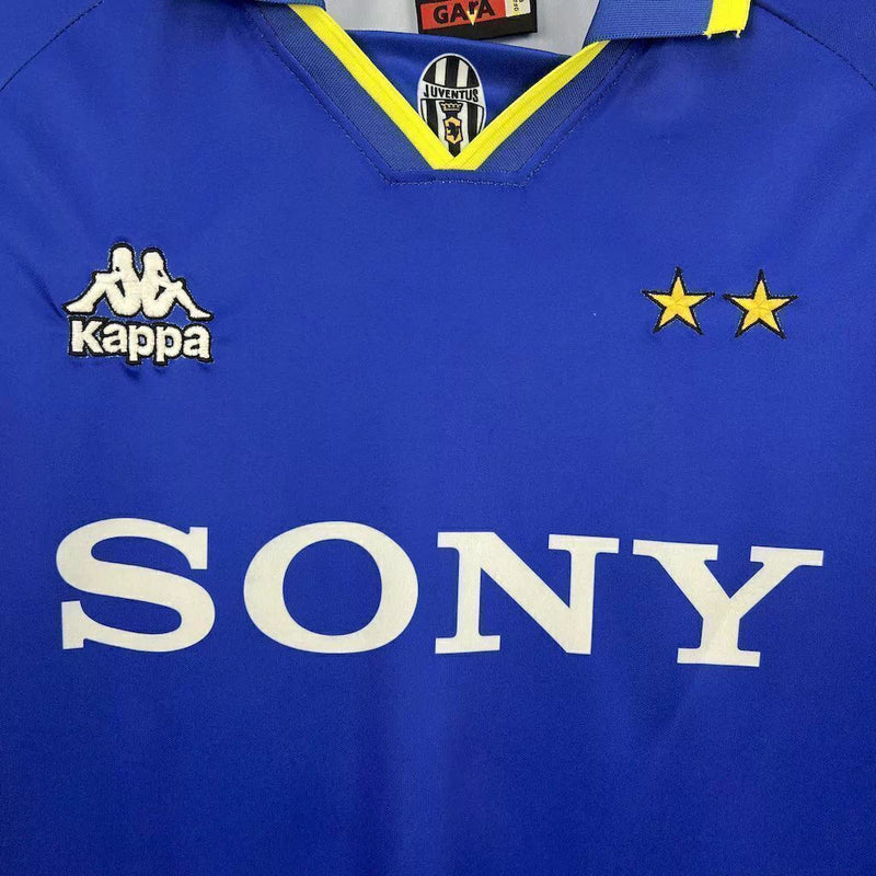 Camisa Juventus Away 1996/97 - Retrô Kappa Masculino - Azul