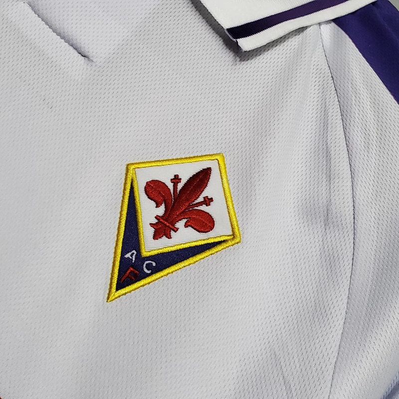 Camisa Fiorentina Away 1999/00 - Retrô Fila Masculino - Branco e roxo