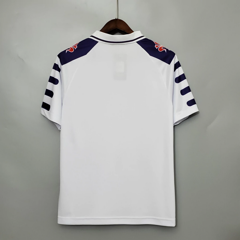 Camisa Fiorentina Away 1999/00 - Retrô Fila Masculino - Branco e roxo