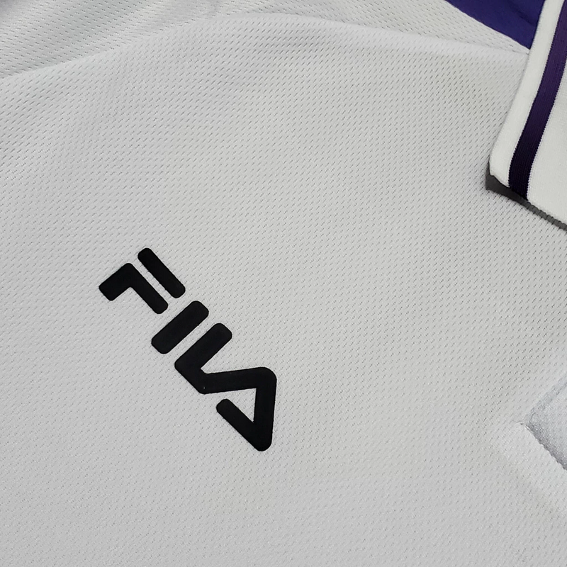 Camisa Fiorentina Away 1999/00 - Retrô Fila Masculino - Branco e roxo
