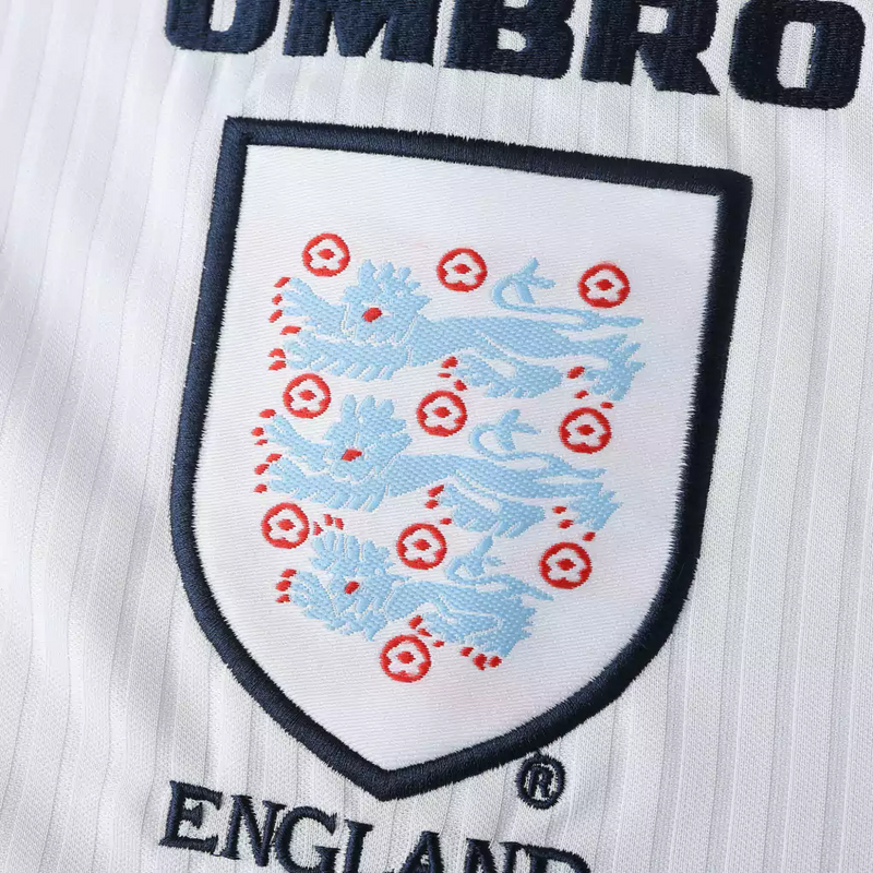 Camisa Inglaterra Home 1998 - Retrô Umbro Masculino - Branco