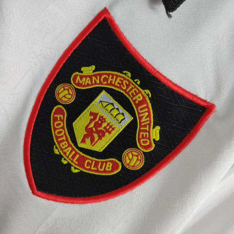 Camisa Manchester United Away 1998/99 - Retrô Umbro Masculino - Branco