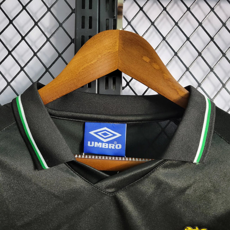Camisa Manchester United Third 1998/99 - Retrô Umbro Masculino - Preto
