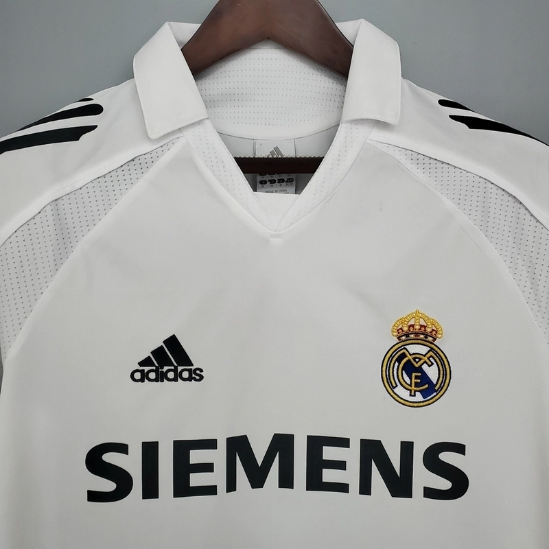 Camisa Real Madrid Home 2005/06 - Retrô Adidas Masculina - Branca