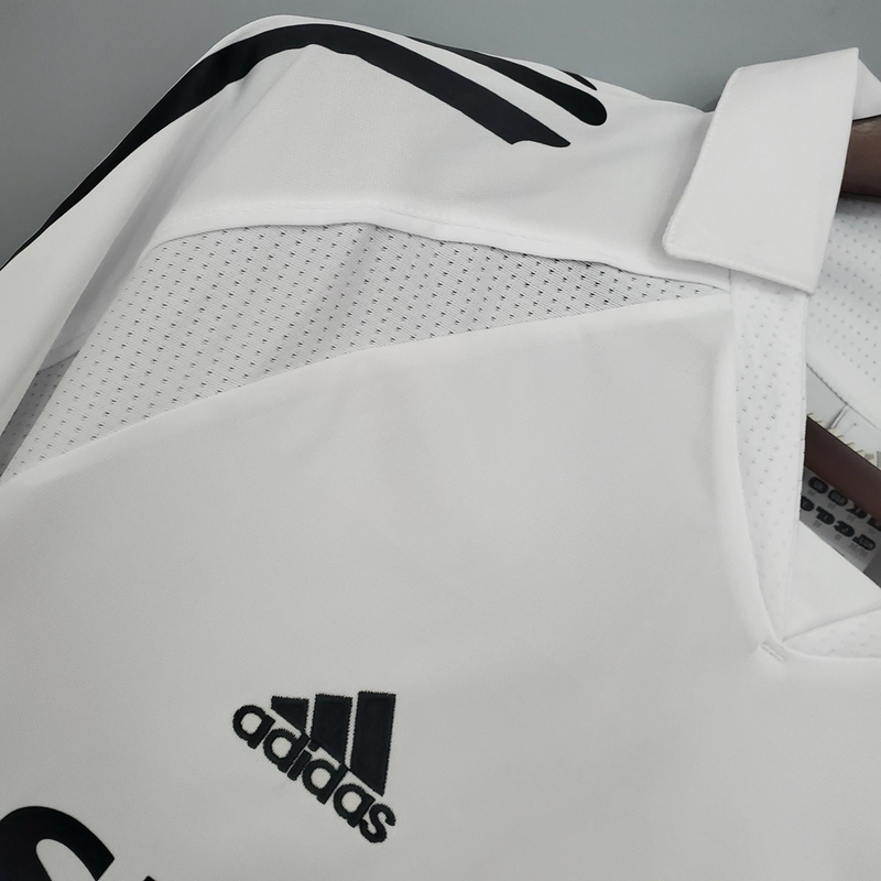 Camisa Real Madrid Home 2005/06 - Retrô Adidas Masculina - Branca