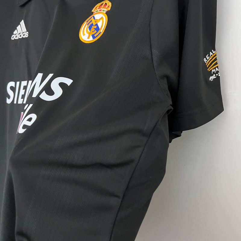 Camisa Real Madrid Away 2002/03 - Retrô Adidas Masculina - Preta