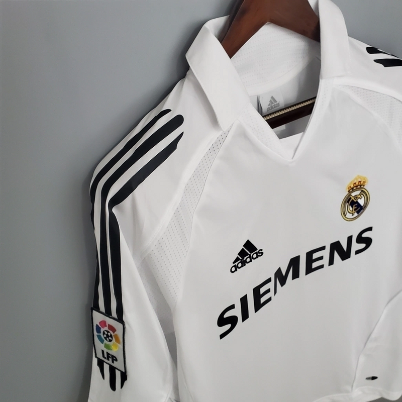 Camisa Real Madrid Home 2005/06 - Retrô Adidas Masculina - Branca