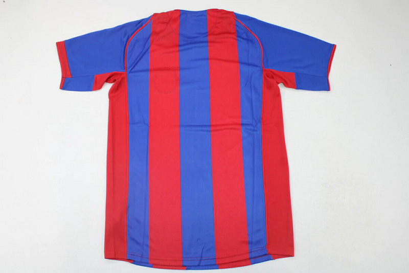 Camisa Barcelona Home 2004/05 - Retrô Nike Masculina - Azul e Vermelha