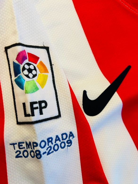 Camisa Atlético de madrid Home 2008/09 - Retrô Nike Masculino - Vermelho e branco