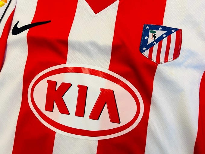 Camisa Atlético de madrid Home 2008/09 - Retrô Nike Masculino - Vermelho e branco