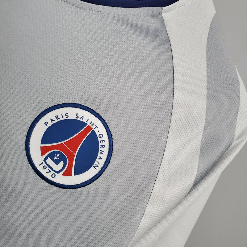 Camisa PSG Away 2001/02 - Retrô Nike Masculino - Cinza
