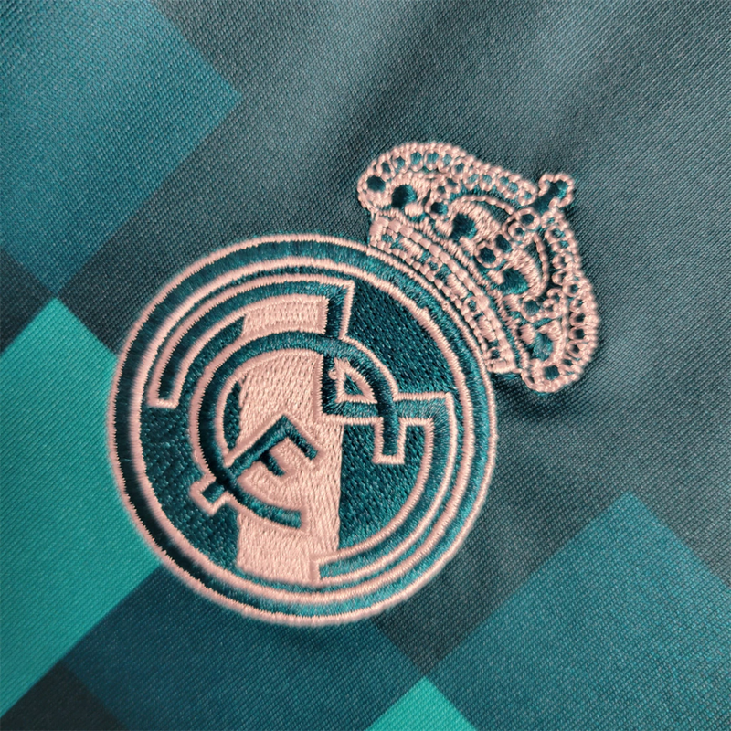 Camisa Real Madrid Third 2017/18 - Retrô Adidas Masculina - Azul