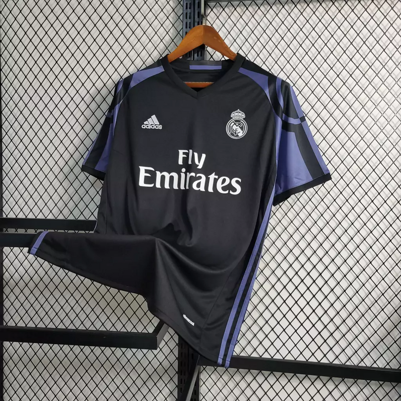 Camisa Real Madrid Third 2016/17 - Retrô Adidas Masculina - Preta