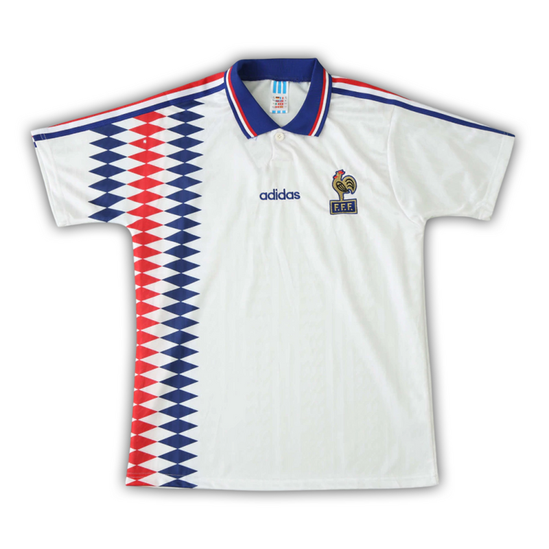 Camisa França Away 1994 - Retrô Adidas Masculino - Branco