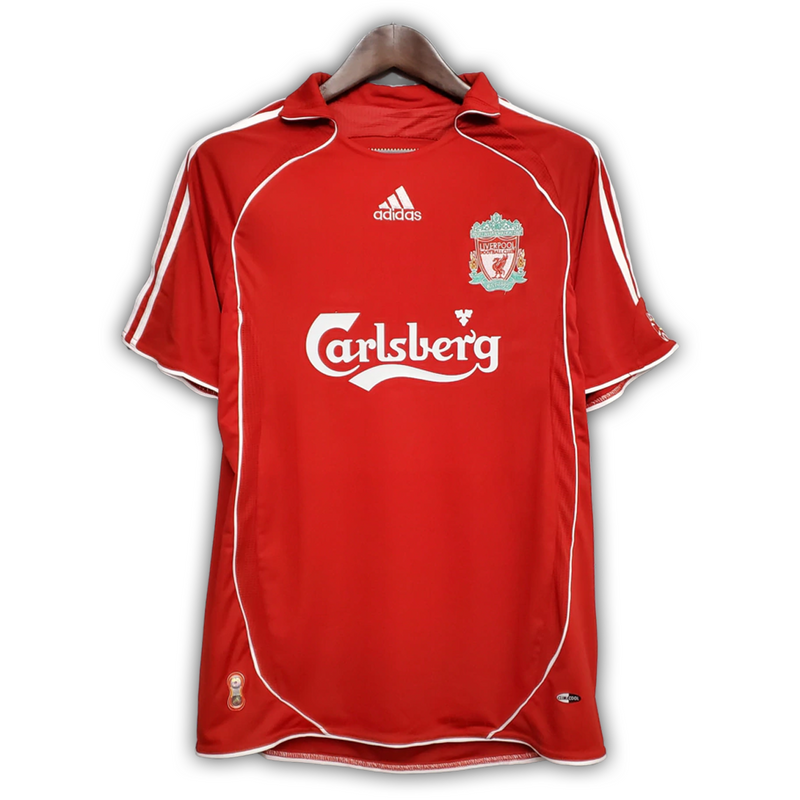Camisa Liverpool Home 2006/07 - Retrô Adidas Masculino - Vermelho
