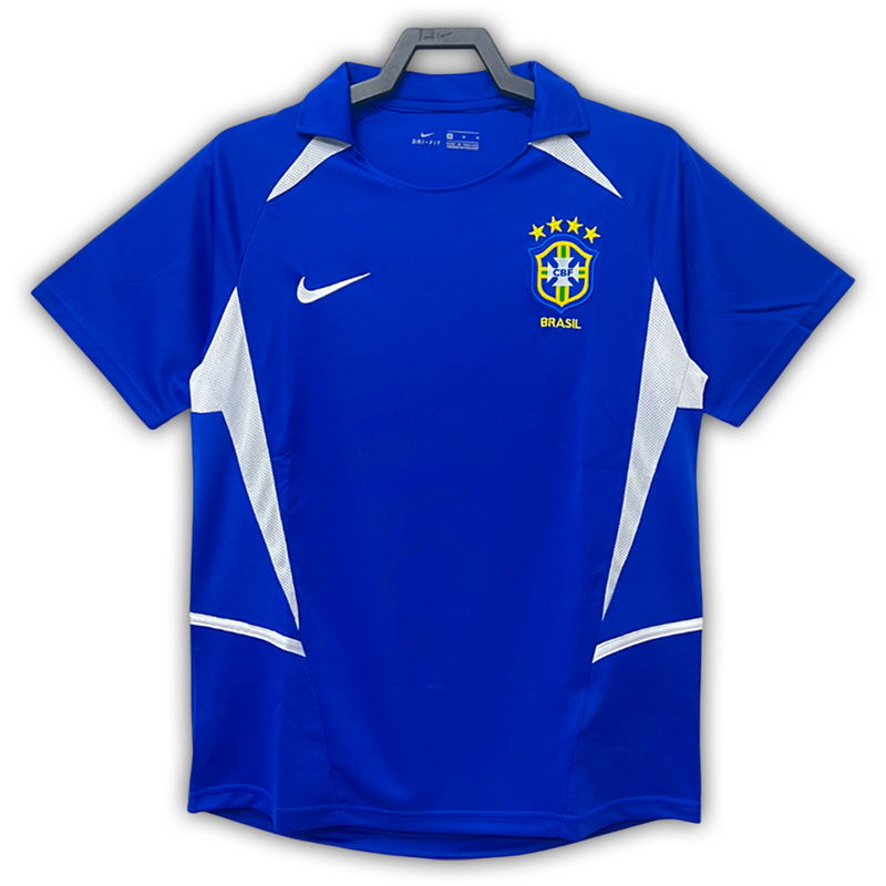 Camisa Brasil Away 2002 - Retrô Nike Masculino - Azul