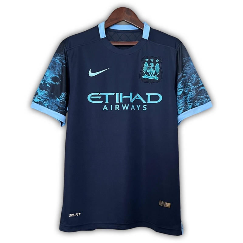 Camisa Manchester City Away 2015/16 - Retrô Nike Masculino - Azul
