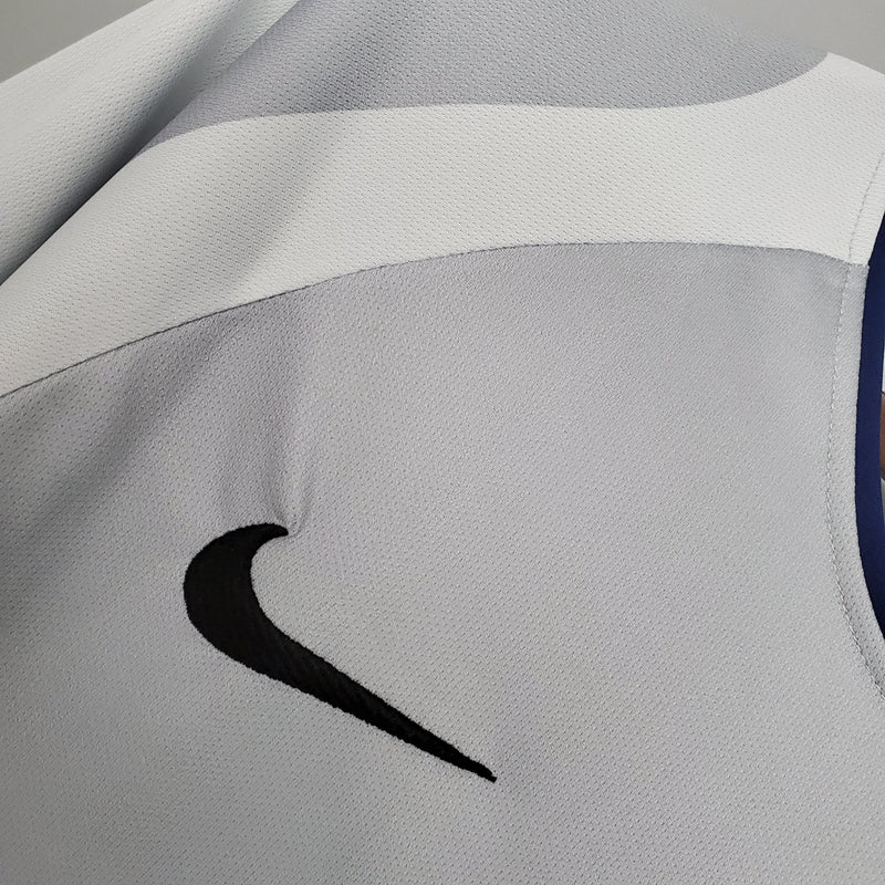 Camisa PSG Away 2001/02 - Retrô Nike Masculino - Cinza