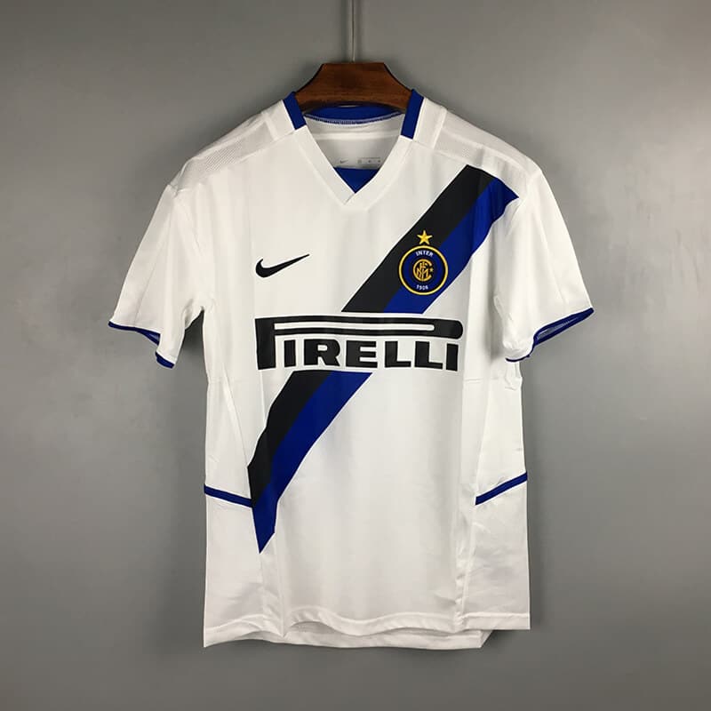 Camisa Inter de Milão Third 2003/04 - Retrô Nike Masculino - Branco