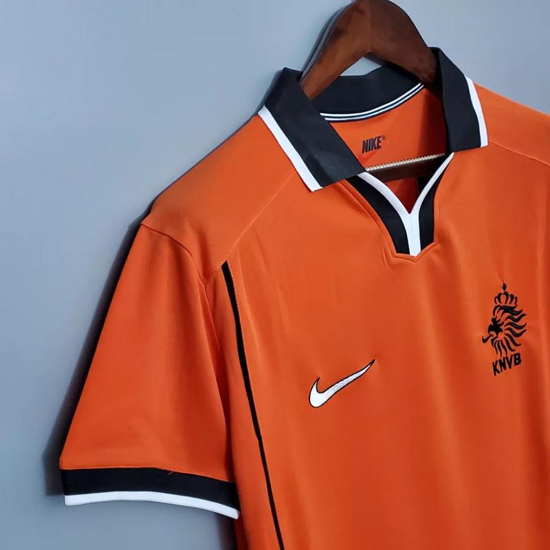 Camisa Holanda Home 1998 - Retrô Nike Masculino - Laranja