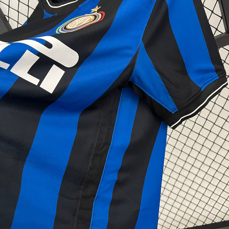 Camisa Inter de Milão Home 2009/10 - Retrô Nike Masculino - Azul e Preto