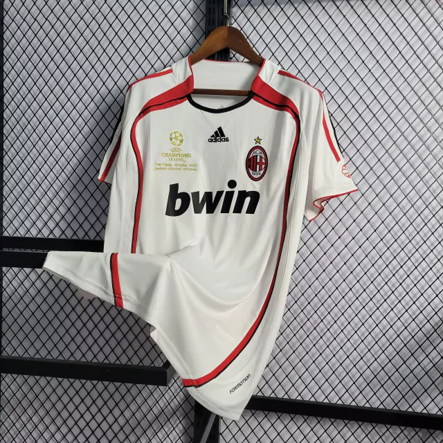 Camisa AC Milan Away 2006/07 - Retrô Adidas Masculino - Branco