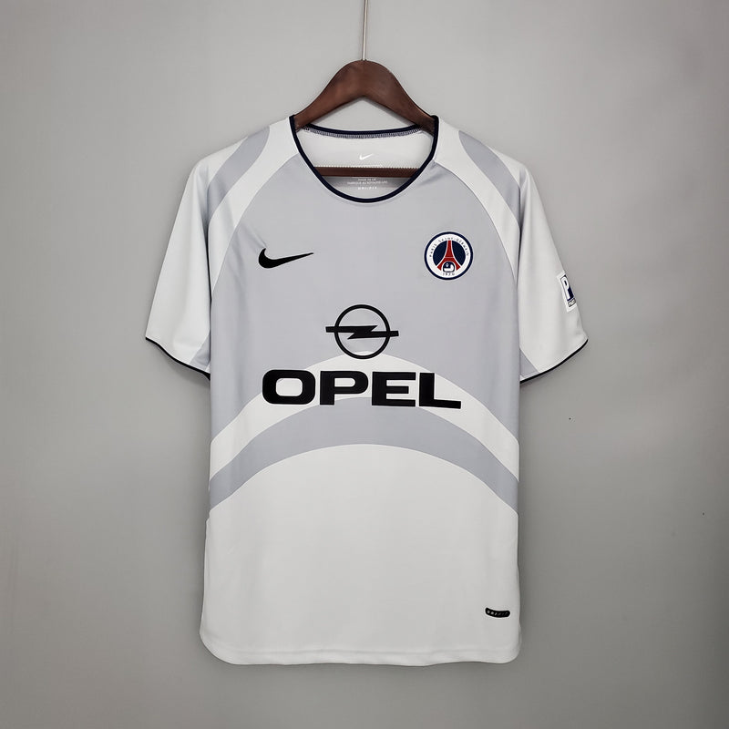 Camisa PSG Away 2001/02 - Retrô Nike Masculino - Cinza