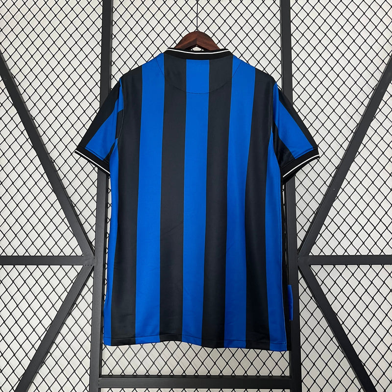 Camisa Inter de Milão Home 2009/10 - Retrô Nike Masculino - Azul e Preto