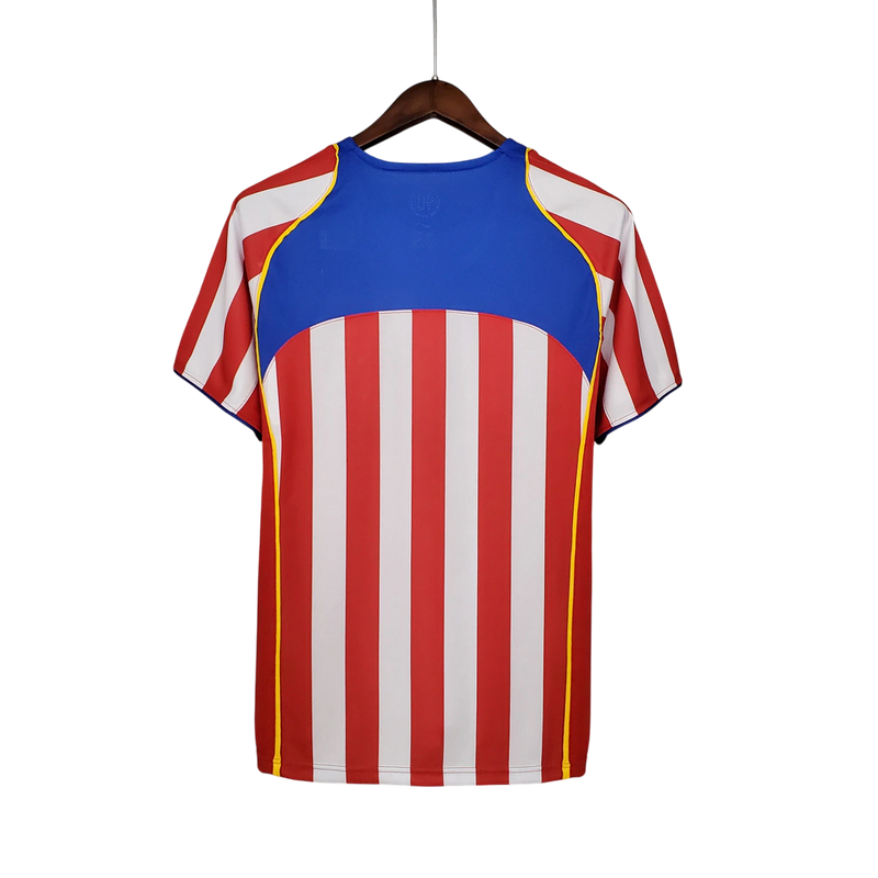 Camisa Atletico de Madrid Home 2004/05 - Retrô Adidas Masculino - Vermelho e Branco