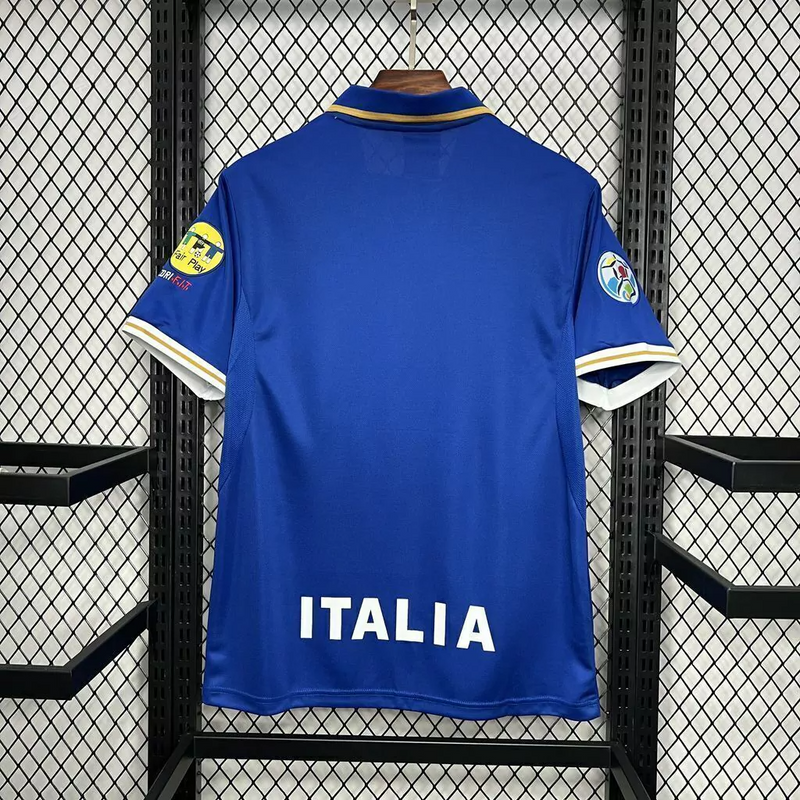 Camisa Itália Home 1996 - Retrô Nike Masculino - Azul