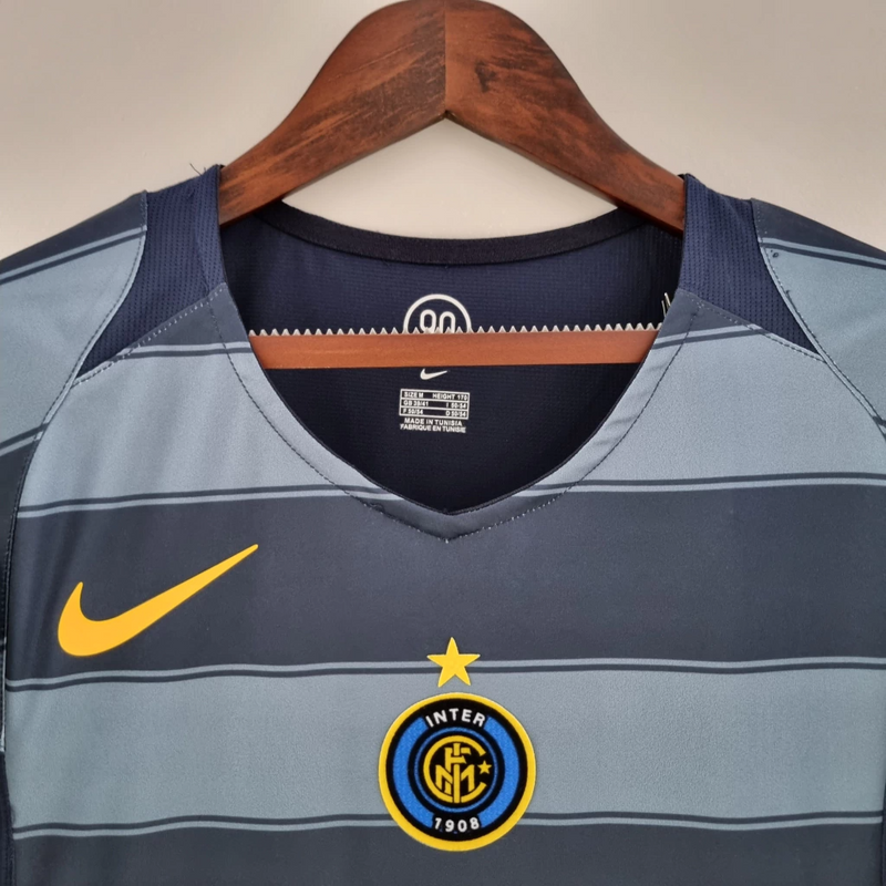Camisa Inter de Milão Third 2004/05 - Retrô Nike Masculino - Preto e Azul