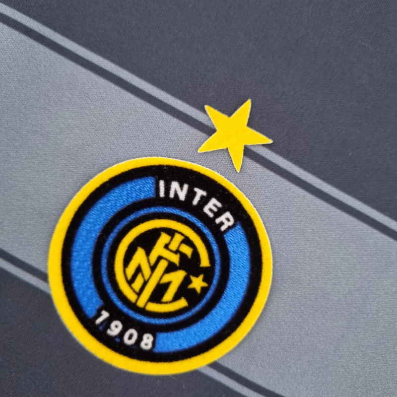 Camisa Inter de Milão Third 2004/05 - Retrô Nike Masculino - Preto e Azul