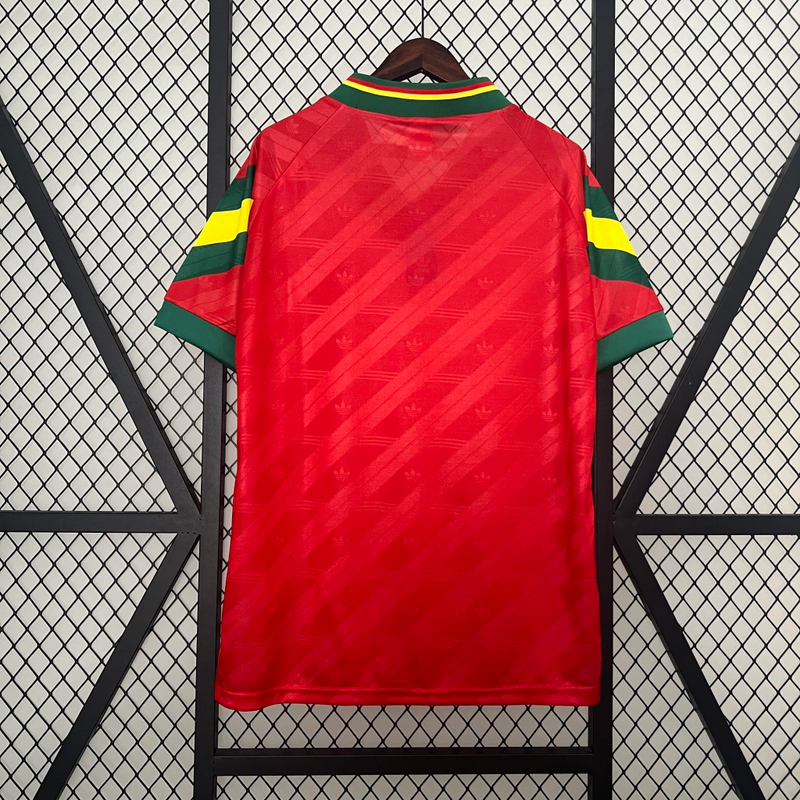 Camisa Portugal Home 1992 - Retrô Adidas Masculino - Vermelho