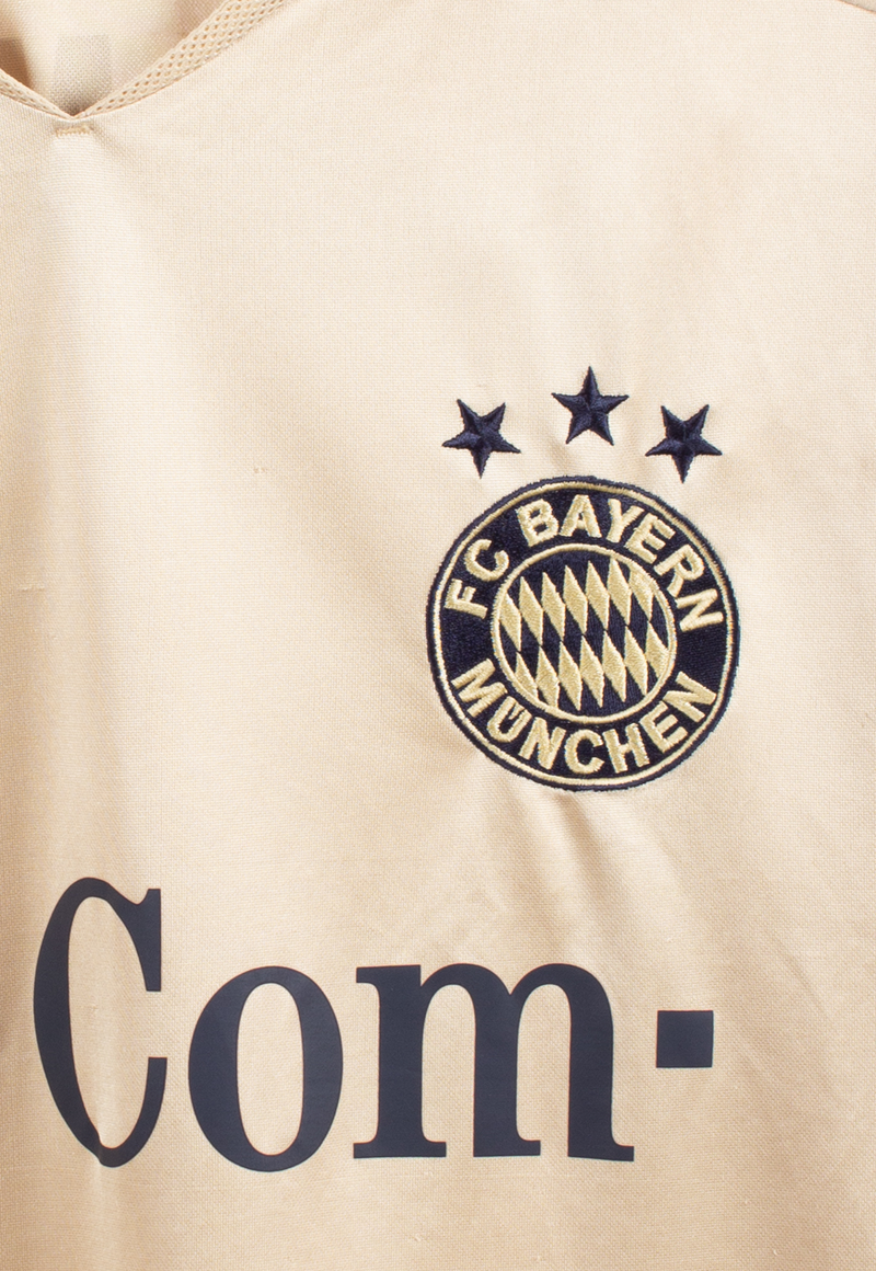 Camisa Bayern de Munique Away 2004/05 - Retrô Adidas Masculino - Bege
