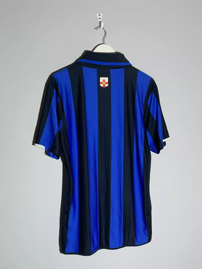 Camisa Inter de Milão Home 2007/08 - Retrô Nike Masculino - Preto e Azul