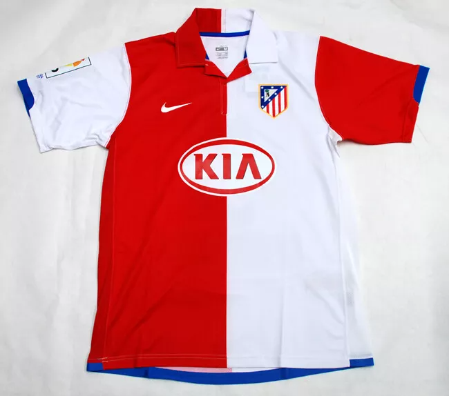 Camisa Atlético de Madrid Home 2006/07 - Retrô Nike Masculino - Branco e vermelho