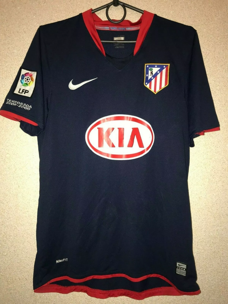 Camisa Atlético de madrid Away 2008/09 - Retrô Nike Masculino - Azul