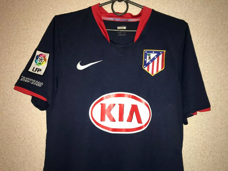 Camisa Atlético de madrid Away 2008/09 - Retrô Nike Masculino - Azul