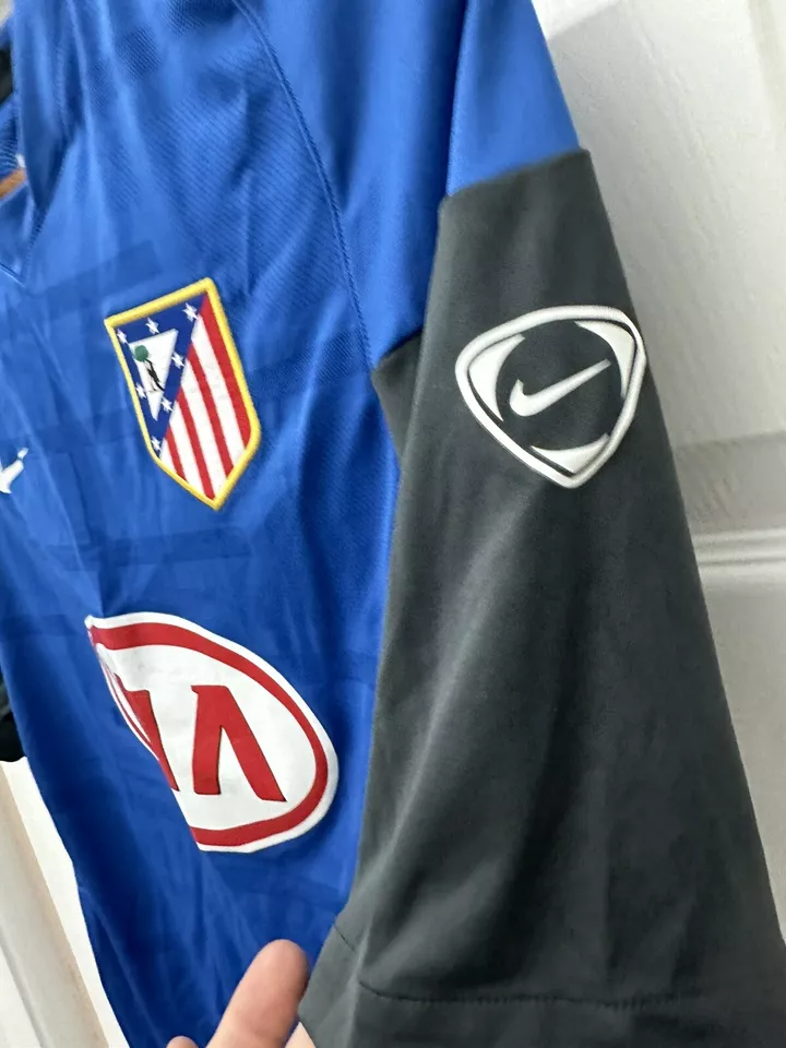 Camisa Atlético de Madrid Away 2007/08 - Retrô Nike Masculino - Azul