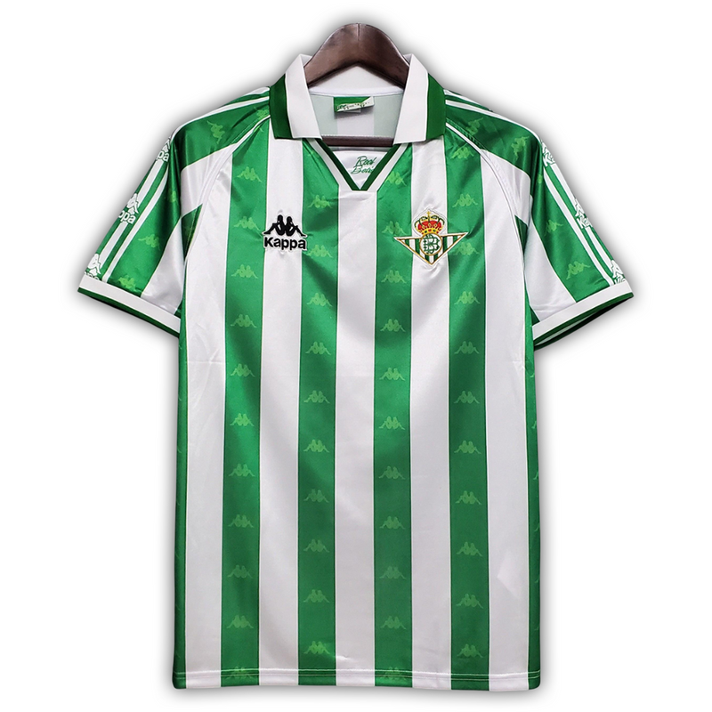 Camisa Real Betis Home 1995/97 - Retrô Kappa Masculino - Verde e Branco
