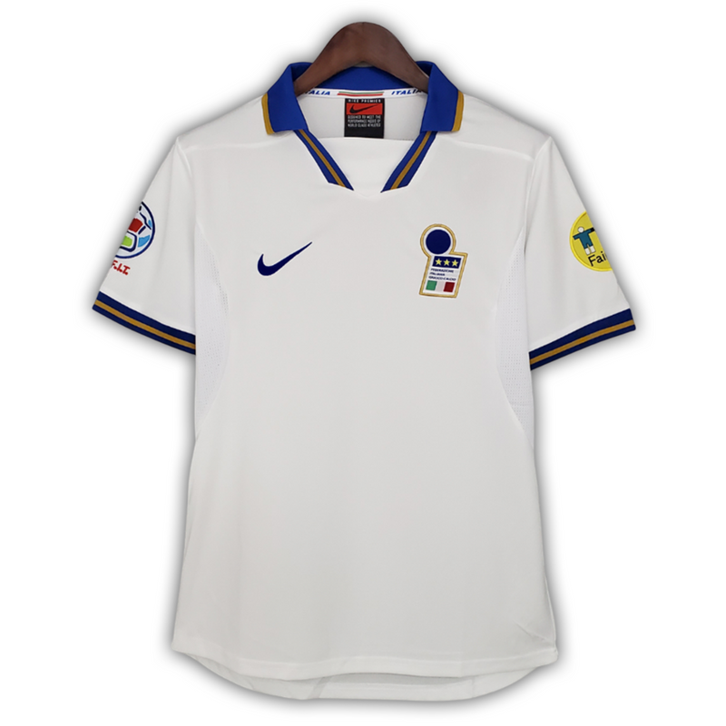 Camisa Itália Away 1996 - Retrô Nike Masculino - Branco