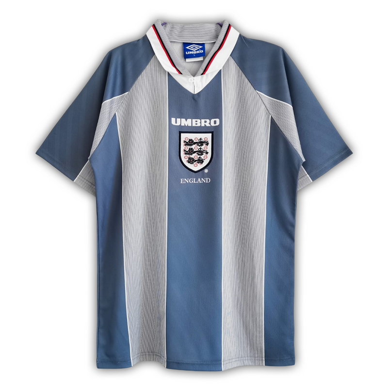 Camisa Inglaterra Away 1996 - Retrô Umbro Masculino - Cinza