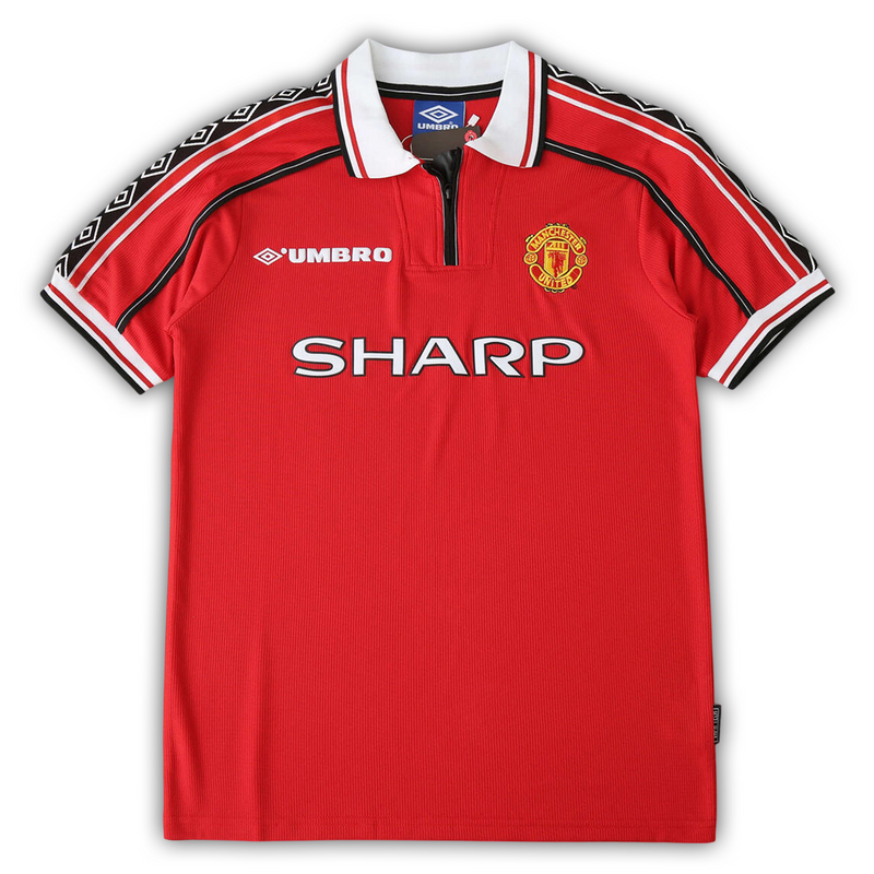 Camisa Manchester United Home 1998/99 - Retrô Umbro Masculino - Vermelho