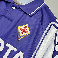 Camisa Fiorentina Home 1999/00 - Retrô Fila Masculino - Roxo e branco